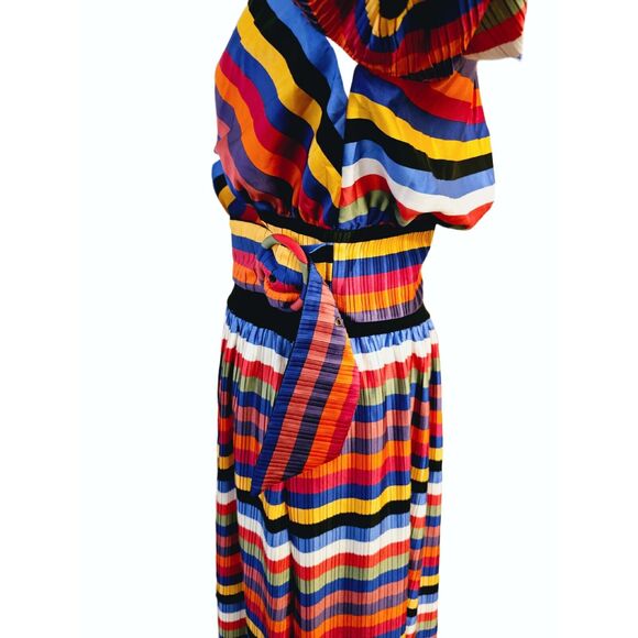 NWT Elliatt Anthropologie Egality Striped Pleated Skirt Top Set $340 XL - Picture 6 of 10